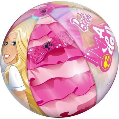 Топка за плажа Mondo Beach Game Ball Barbie 16359, 50 cm, розова