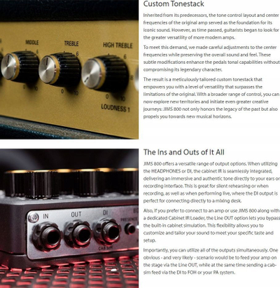 Pedal preamp kitarre TC Electronic JIMS 800, dy kanale, dalje DI, i zi