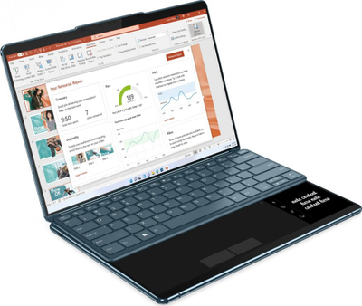 Laptop Lenovo YOGA Book, 13.3", Intel Core i7 1355U, 16 GB RAM, 1 TB SSD, i kaltër