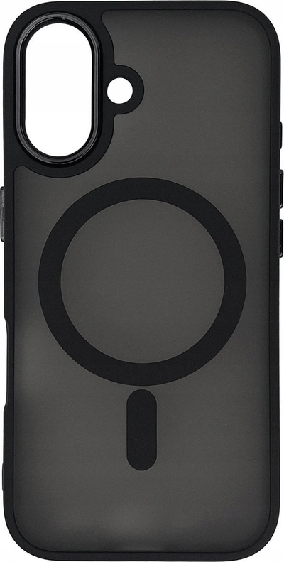 Futrollë Magsafe Fashion Case për iPhone 16, mbrojtëse, e zezë
