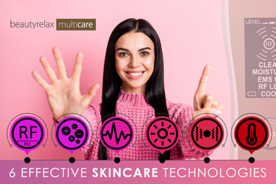 Pajisje galvanike për fytyrë BeautyRelax Multicare, 6 funksione, RF dhe LED, ngjyrë kampanjë