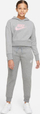Bluzë me kapuç Nike Sportswear Club Cropped për goca, french terry, madhësia M, gri charcoal
