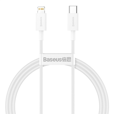 Kabllo BASEUS Superior Series USB-C - Lightning, 20W, 1m, e bardhë