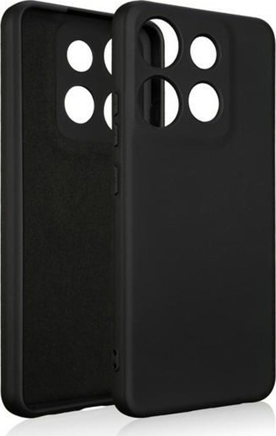 Futrollë silikoni Beline për Infinix Smart 7, me prekje të butë, rri mirë me karikim wireless, e zezë