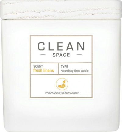 Qiri aromatik Clean Space Fresh Linens, 227g, aromë çarçafë të freskët