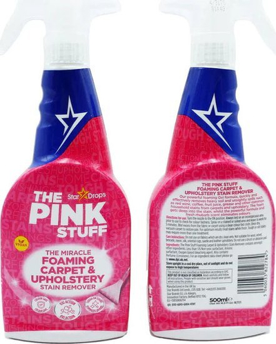 Pastrues tapetesh dhe mobiljesh The Pink Stuff, shkumë, 500ml, rozë