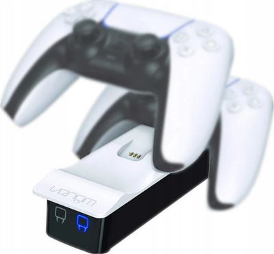 Stacion karikimi Venom Twin Docking Station, për PS5 DualSense, dyfishe, bardh e zi