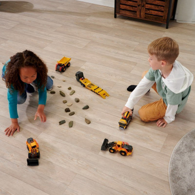 Играчка булдожер Мајорет Волво Гранд Ексаватор, 21cm, 1:43, жолта