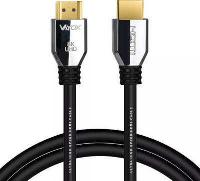 Kabllo HDMI Vayox 2.1, 3m, 8K UHD, e zezë