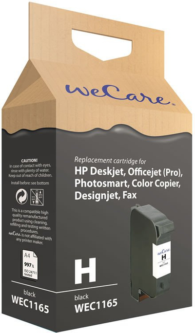 Patronë boje Wecare 51645AE, që shkojnë me HP 45, 45 ml, e zezë