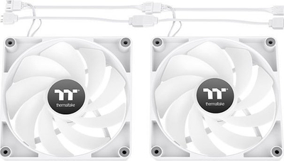 Ventilator PC Thermaltake CT140 Reverse ARGB, 140mm, paketë 2 copë, i bardhë