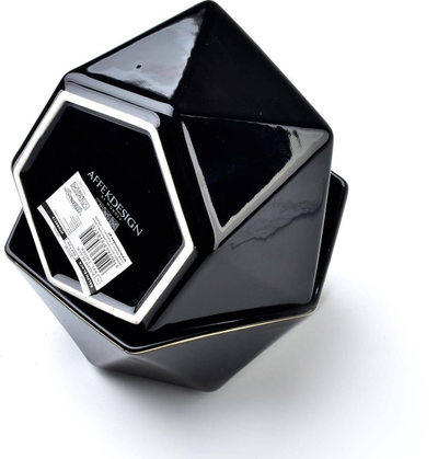 Set tasa AFFEKDESIGN RALPH BLACK, 2 copë, porcelan, të zinj