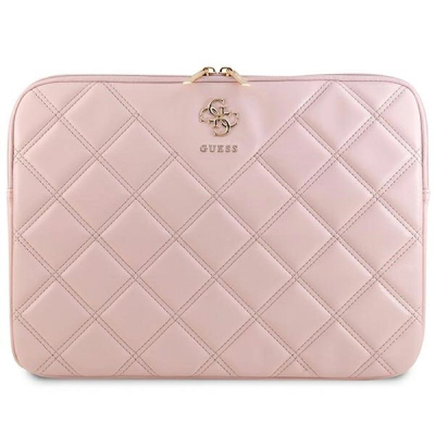 Mbajtëse notebook Guess PU Quilted, 13/14", pambuktare, rozë