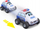 Makinë policie lodër BB Junior My 1st Soft Police Car, e butë, me mekanizëm pull back, blu e bardhë