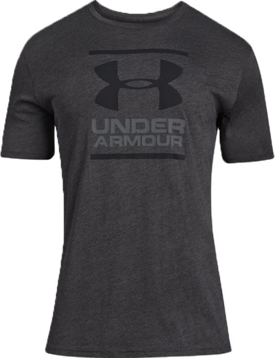 Bluzë sportive Under Armour GL Foundation SS, pambuk, mëngë të shkurtra, gri e errët