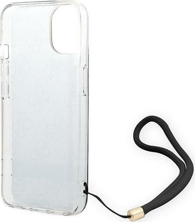 Mbajtëse telefoni Guess 4G Print Strap për iPhone 14 Plus 6.7", hardcase, e zezë