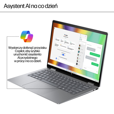 Лаптоп 2 во 1 HP A58SHEA, Ryzen 5, 16GB RAM, темно сива