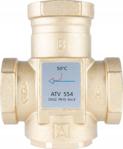 Термостатски вентил за температура Афризо ATV 554, DN32, kvs 9, 50°C