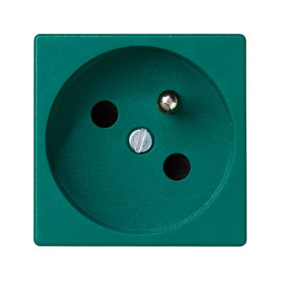 Prizë murale Kontakt-Simon K45 Connect, me tokëzim 16A, modul 45x45mm, e gjelbër