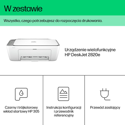 Printer multifunksional HP DeskJet 2820e, Inkjet termal, i hirtë