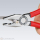 Pinca universale Knipex 03 01 140, 140mm, me doreza plastike të kuqe