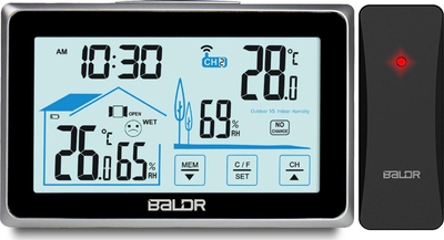 Stacion moti Baldr BD-910, ekran digjital, sensor pa tela, i zi