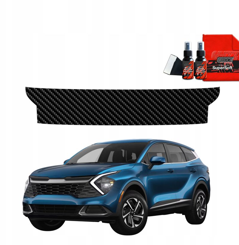 Folie mbrojtëse bagazhi Grizz Protector Carbon, Kia Sportage 5 2021-2025, karbon, e zezë