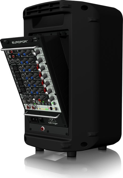 Sistem zërimi portativ Behringer Europort EPS500MP3, mikser 8 kanale, lexues MP3, i zi