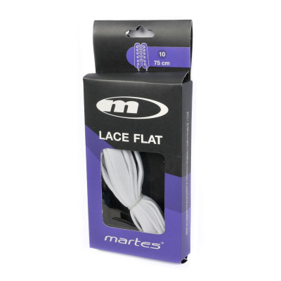 Lidhëse Martes Lace Flat, poliestër TPU, të bardha