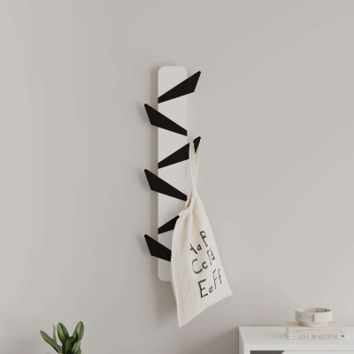 Varëse për rroba Decortie Alesta 110x20cm, e bardhë/zezë