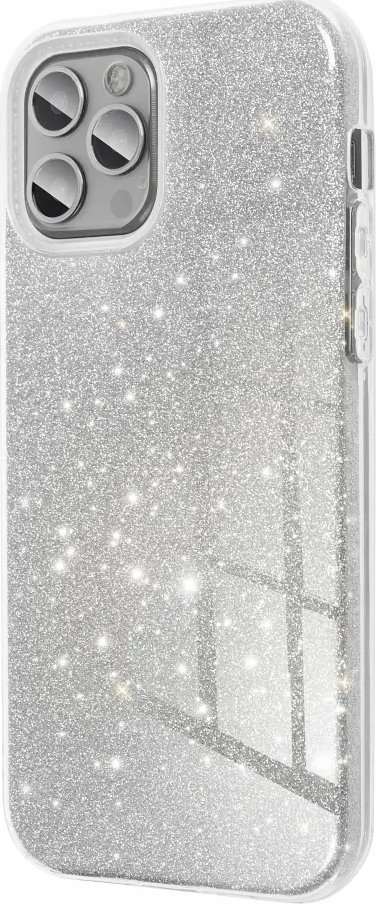 Mbrojtëse telefoni Forcell Shining për Samsung Galaxy S24, TPU PC, transparente me shkëlqim