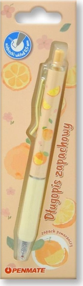 Stilolaps xhel Penmate Gel Pen, majë 0.5 mm, bojë blu, me erë portokalli