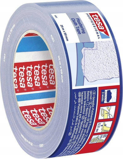 Shirit leplakimi Tesa Professional 04363, 25 m, 50 mm, blu