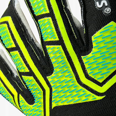 Ракавици за голман 4keepers Neo Volt RF2G S982886, без заштита за прсти, црни со зелено