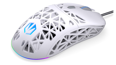Maus gaming Endorfy LIV, me kabllo, 12000 DPI, i bardhë Onyx