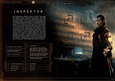 Libër rregullash RPG Blade Runner Core Rulebook, kopertinë e fortë, me ngjyra