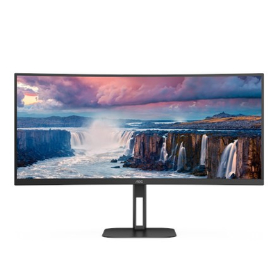 Монитор AOC CU34V5C, 34\", UWQHD, црн