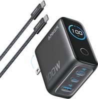 Karikues Anker 3-Port GaN, 100W, 2xUSB-C 1xUSB-A, i zi