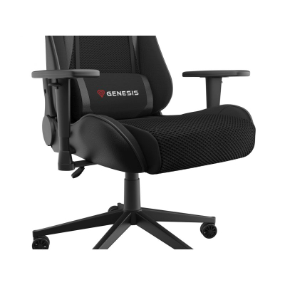 Karrige lojrash Genesis Nitro 440 G2 Mesh, jastëkë ergonomikë, lartësi e rregullueshme, e zezë