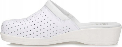Sabot profesional Dr. Scholl's Clog Backguard, me vrima ajrosje, numri 38, i bardhë