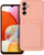 Futrollë OEM Card Case për Samsung A14 4G 5G, me xhep për karta, silikoni, rozë