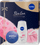 Set Nivea Rose Care, krem 150ml, xhel dushi 250ml dhe shpuzë dushi