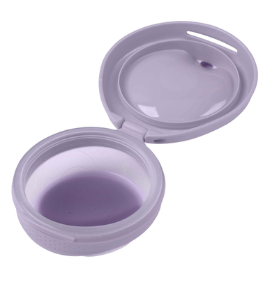 Enë ushqimi për foshnje b.box Fill + Feed Bowl, silikoni, me kapak kundër rrjedhjes, rozë peony