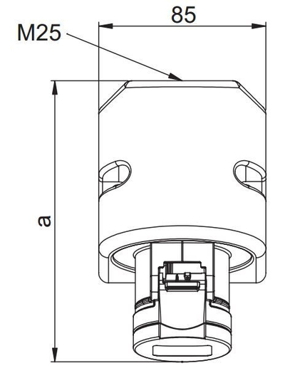 Prizë fikse PCE 32A 400V 3P + Z + N IP44 125-6