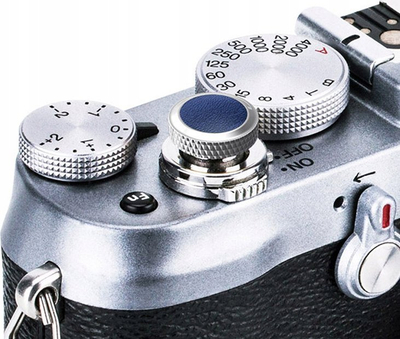 Kapak butoni shkrepës JJC Soft për kamera Fuji dhe Sony, bakër, black on grey