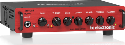 Amplifikator basi TC Electronic Thrust BQ500, 500W, Class D, i kuq