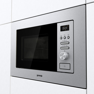 Furrë me mikrovalë Gorenje BM201AG1X, 20L, Inox, ngjyrë argjendi
