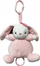 Lodër muzikore Tulilo lepurush Bunny me fjongo, 18 cm, pelush, rozë