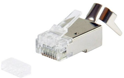 Plug rrjeti Equip RJ45 Cat8, set me 50 copë, i blinduar, gri