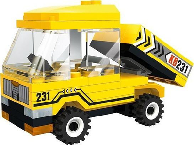 Lodra me tulla Blocki MyCity Mini Dump Truck, set për ndërtim, kamionçinë e vogël e verdhë